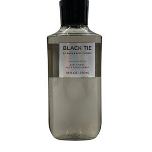 Bath & Body Works Black Tie 3-in-1 Face Body Wash Men's New Full Size